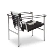 1 Fauteuil à Dossier Basculant Sedia Lounge in pelle