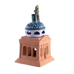 Felicissima Teatro Massimo Portacandela in terracotta