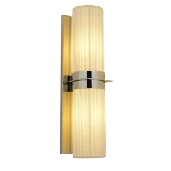 Fiamma M259 Lampada da parete cilindrica in cromo dell'Arch. Michela Curetti