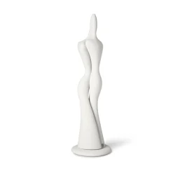 Figurina Coppia di Innamorati in Ceramica Bianca