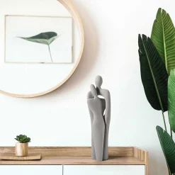 Figurina Intensively Couple in Ceramica Grigia