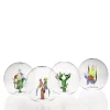 Figurina Mini Oasis Sfera Cactus in Vetro