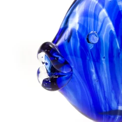 Figurina Pesce Grande in Vetro di Murano Blu