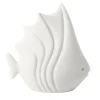 Figurina Pesce Tropicale Piccolo in Ceramica Bianca