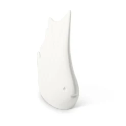 Figurina Pesce Tropicale Piccolo in Ceramica Bianca
