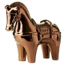 Figurina Rimini Rame Cavallo in Piedi in Ceramica Bronzo di Aldo Londi