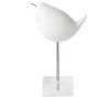Figurina Uccello su Base Bianco in Ceramica di Aldo Londi #2