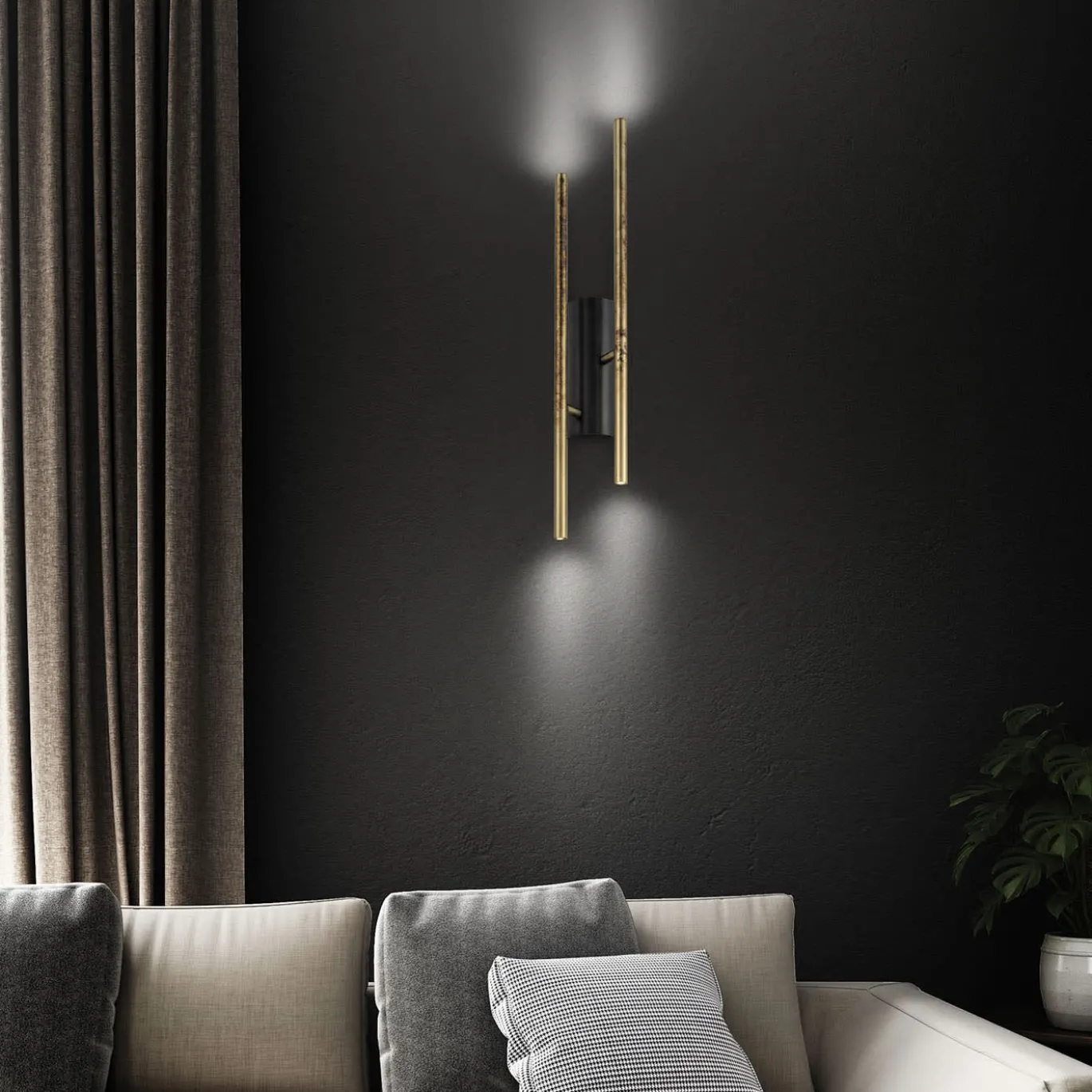 Fiore Miu Sconce d'oro anticato