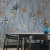 Fiori Azzurro Fiordaliso Carta da parati