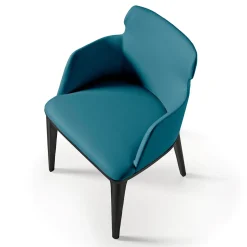 Forma Sedia in velluto blu