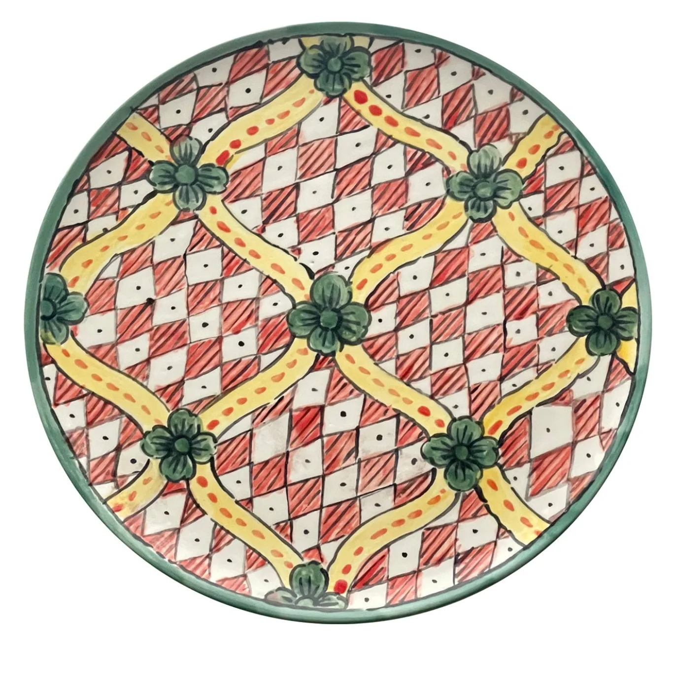Frammento N.8 Piatto Decorativo Rotondo in Ceramica