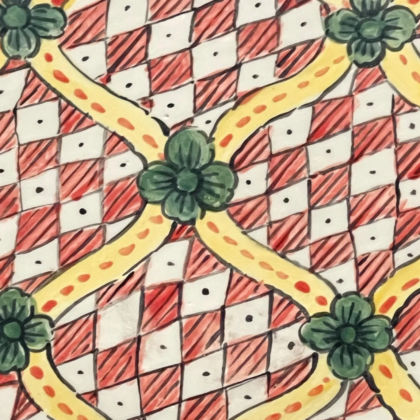 Frammento N.8 Piatto Decorativo Rotondo in Ceramica