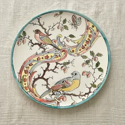 Frammento N.1 Uccelli Piatto Decorativo in Ceramica