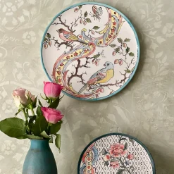 Frammento N.1 Uccelli Piatto Decorativo in Ceramica