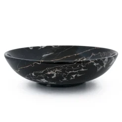 Fruttiera in marmo nero Portoro