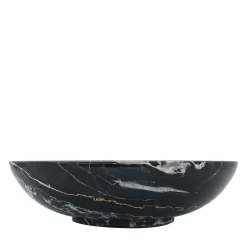 Fruttiera in marmo nero Portoro