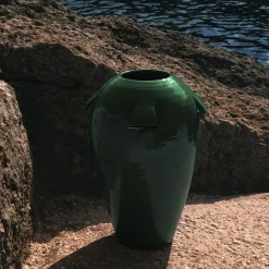 Giara Vaso in Ceramica Verde (H 40 cm | 15.7")