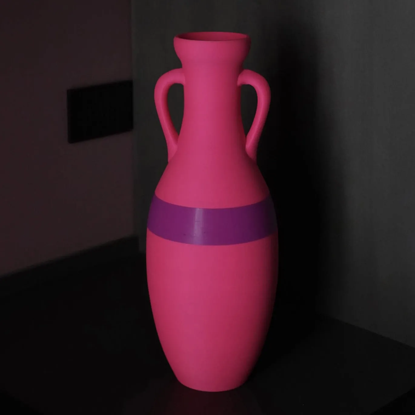 Giulio Cesare Anfora XL fucsia e viola
