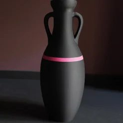 Giulio Cesare Anfora XL nera e fucsia