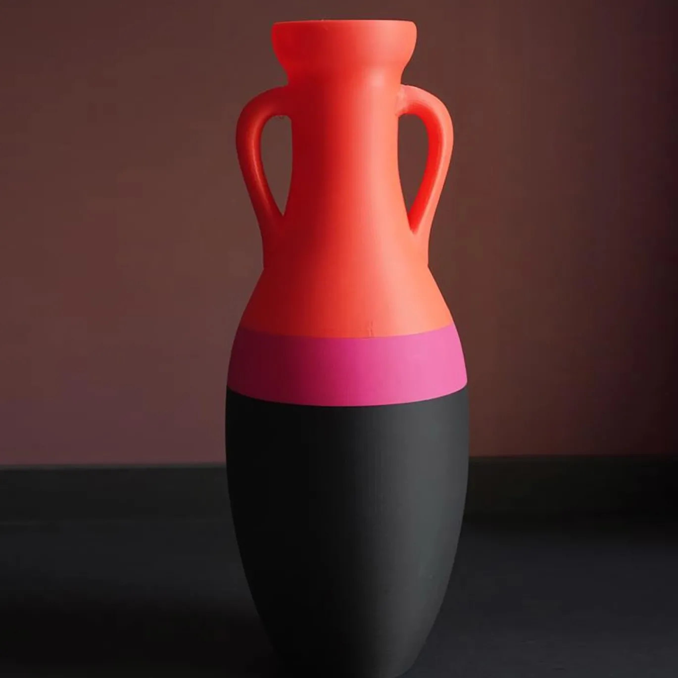 Giulio Cesare XL Anfora nera fucsia e arancione #1
