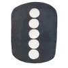 Gob 15 Centrotavola Decorativo in Ceramica Bianco e Nero
