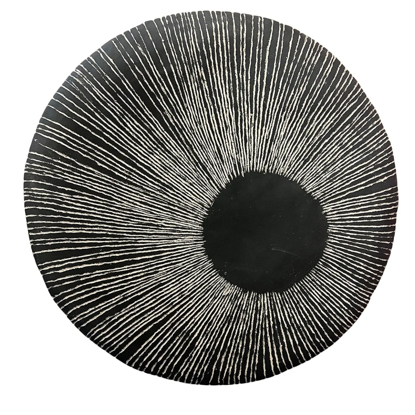 Gob 1 Piatto in Ceramica Bianco e Nero