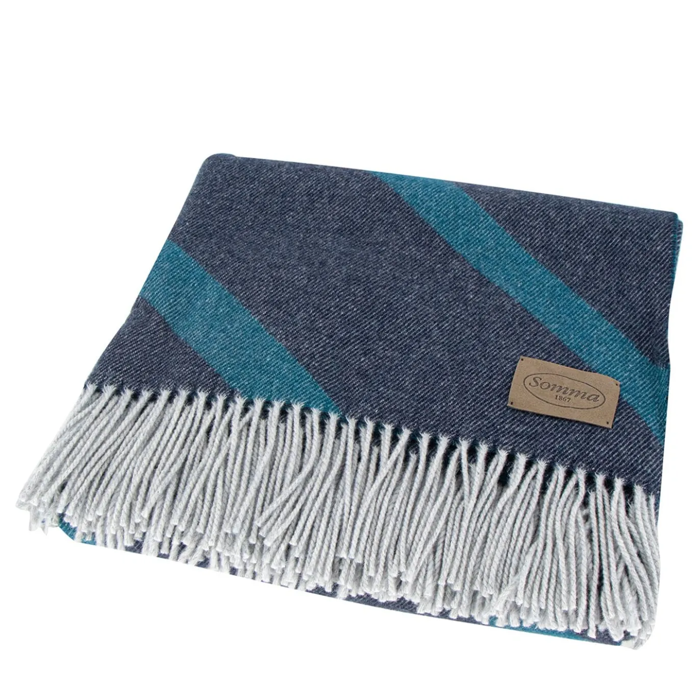 Gold Plaid blu jacquard