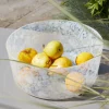 Grande ciotola in vetro di Murano Opalino Bianco
