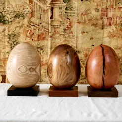 Grande Oggetto Decorativo in Legno a Edizione Limitata Uovo n.14