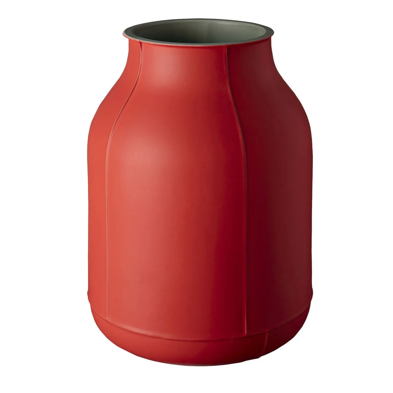 Grande vaso a botte rosso di Benjamin Hubert