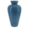 Grande vaso ad anfora in vetro di Murano color turchese