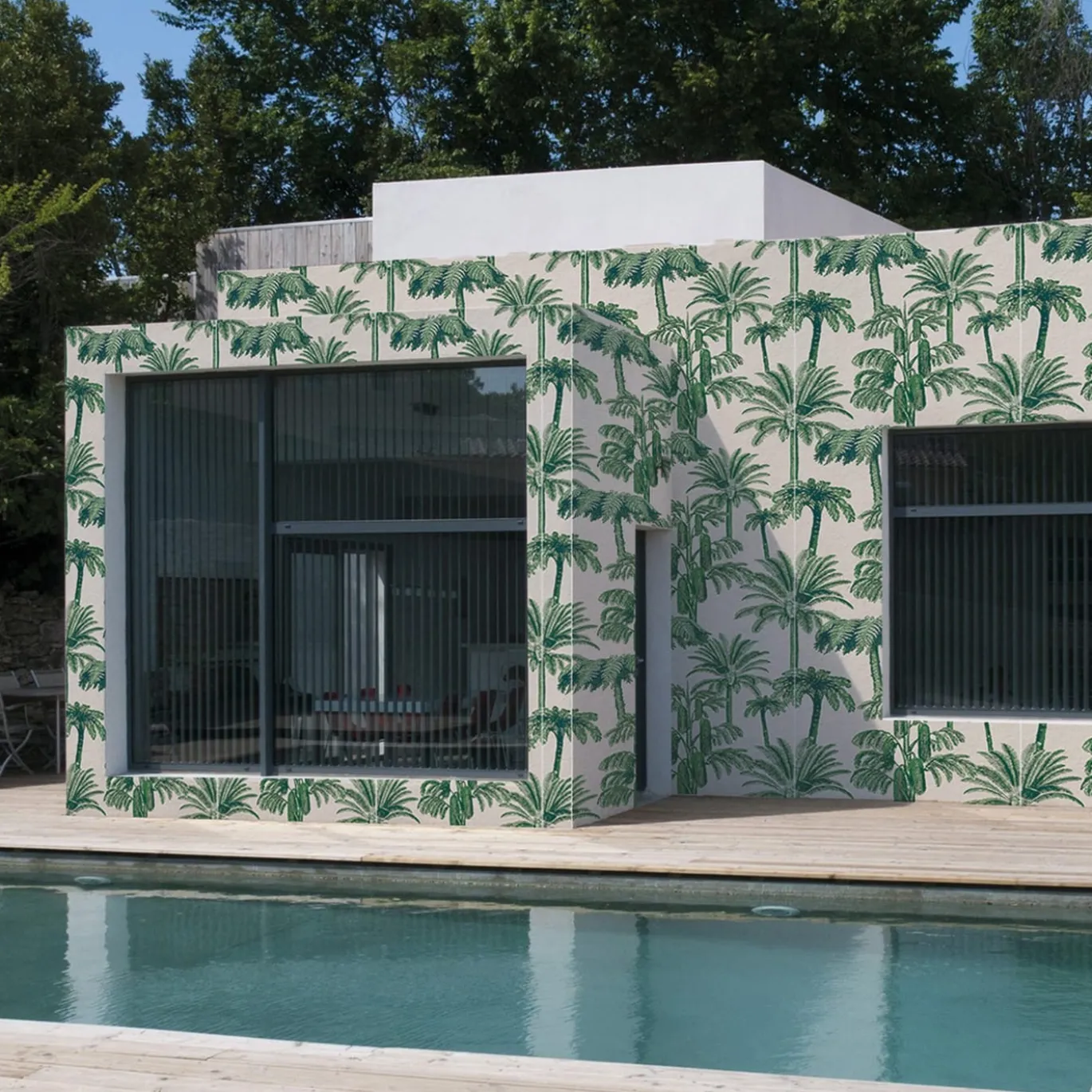 Green Palms Facade 22 Carta per esterno