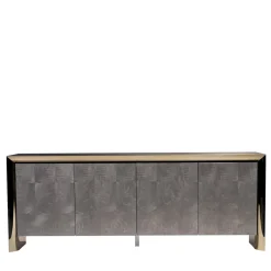 Hamilton Sideboard in Legno e Acciaio con Finitura Oro
