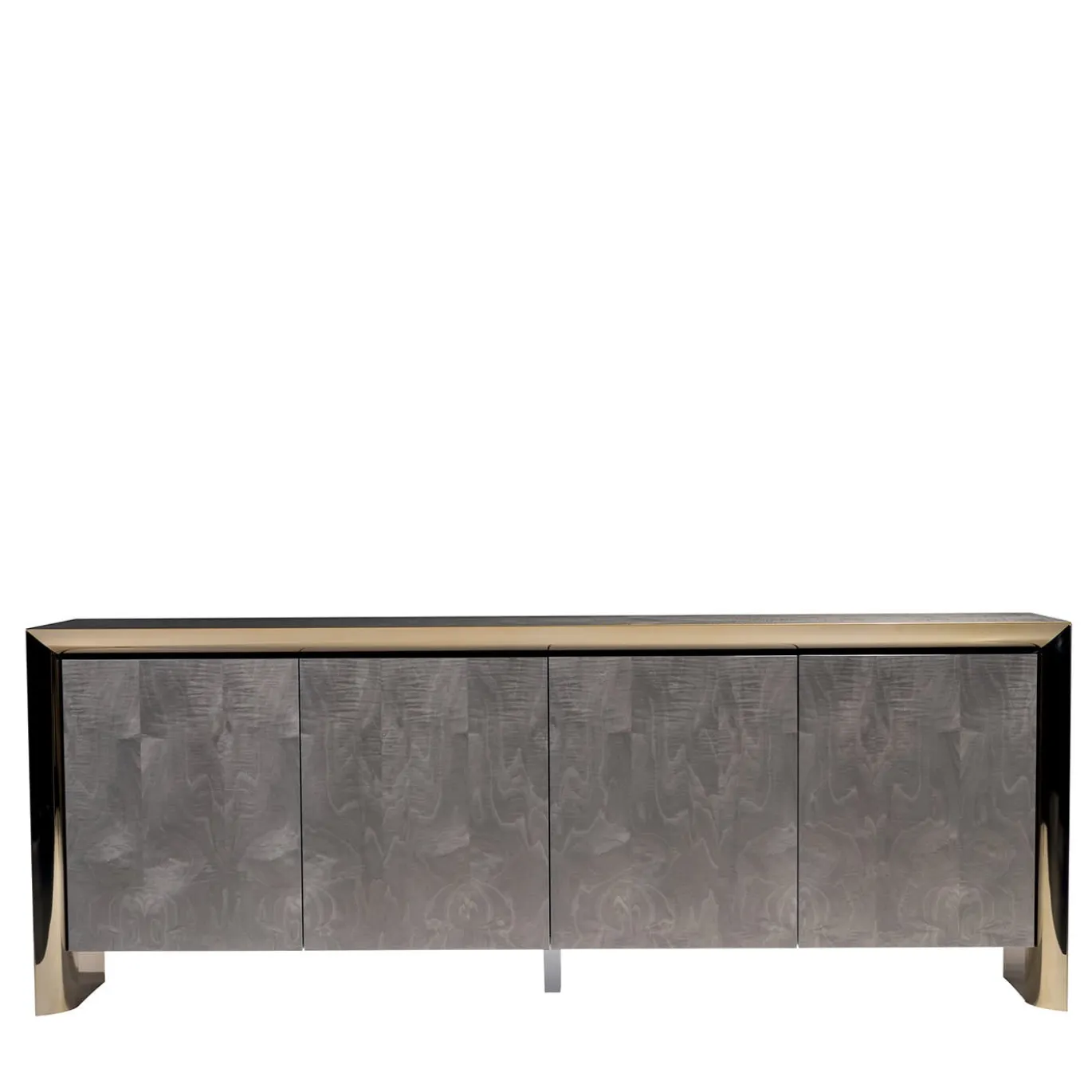 Hamilton Sideboard in Legno e Acciaio con Finitura Oro