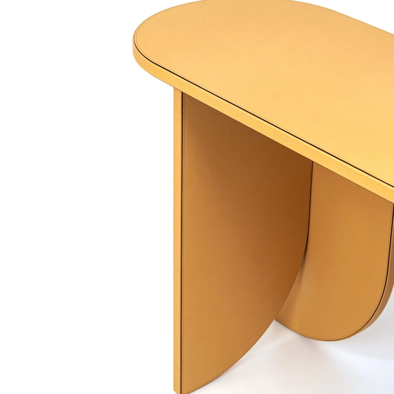 Helix Console in pelle nocciola