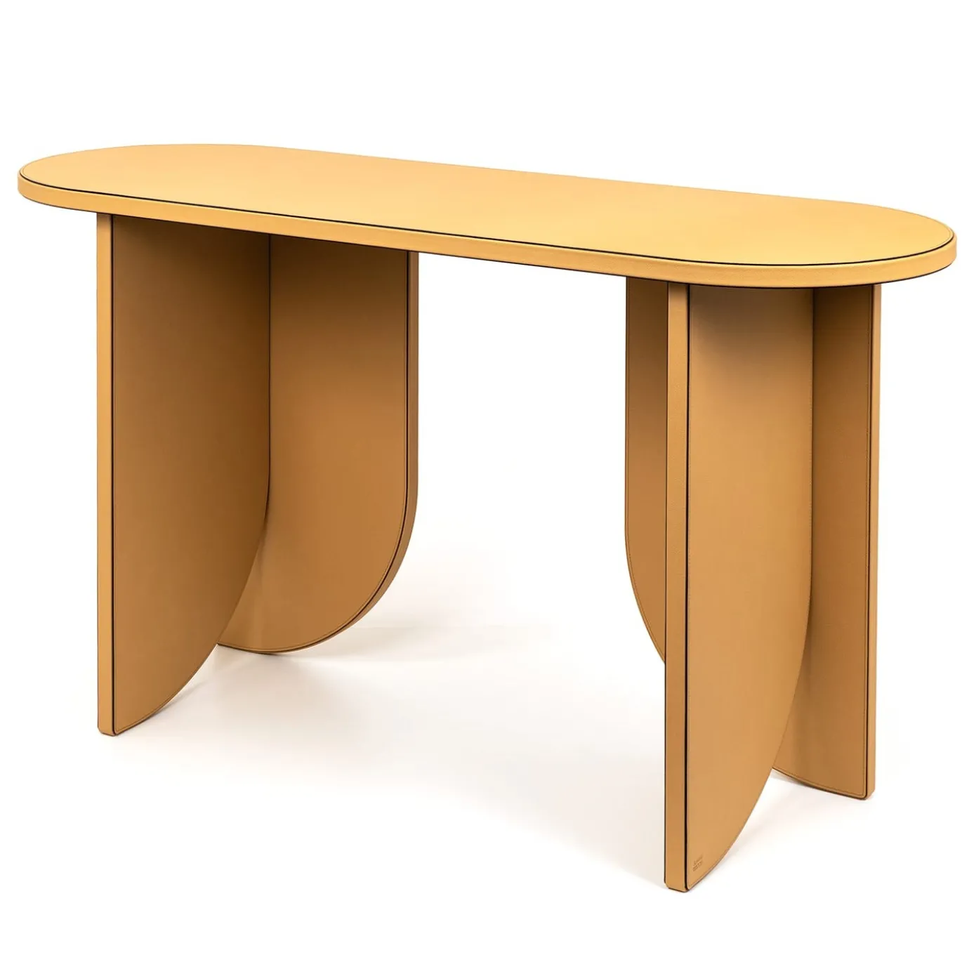 Helix Console in pelle nocciola