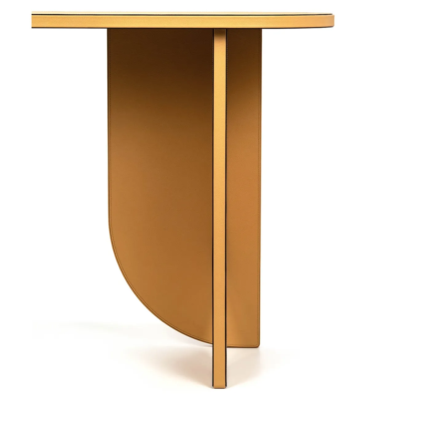 Helix Console in pelle nocciola