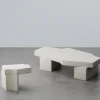 Hiri White Leather Coffee Table