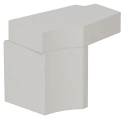 Hiri White Leather Side Table