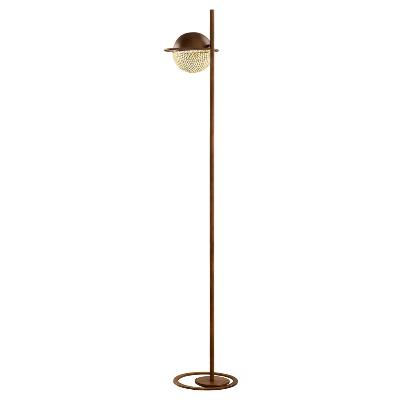Iglù Lampada da terra in bronzo patinato