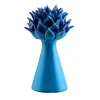 Il candeliere in ceramica turchese e blu La Cynaria