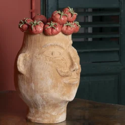 Il Grande Goloso con pomodori Figurative Vase