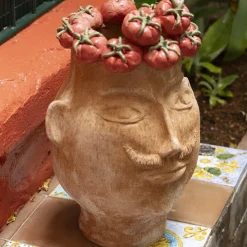 Il Grande Goloso con pomodori Figurative Vase