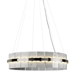 Il lampadario circolare in marmo