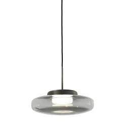 Illuminazione a sospensione in vetro grigio Lounge