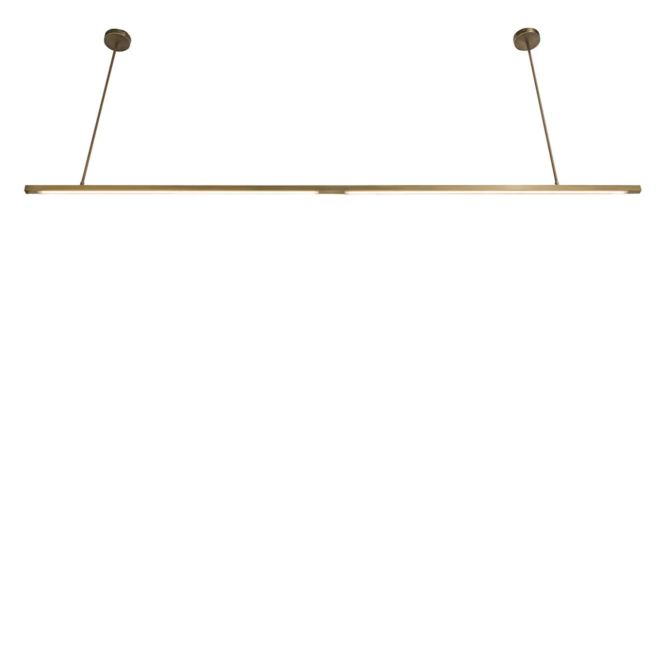Illuminazione a sospensione in bronzo e ottone lineare Zoe