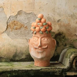 Il Moro Del Paese delle Arance Vaso Figurativo in Terracotta