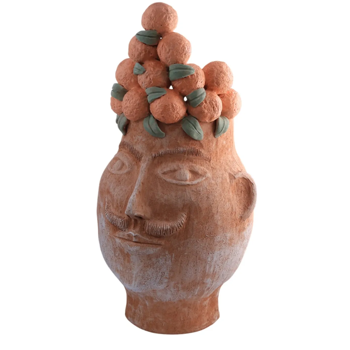 Il Moro Del Paese delle Arance Vaso Figurativo in Terracotta