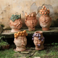 Il Moro Del Paese delle Arance Vaso Figurativo in Terracotta