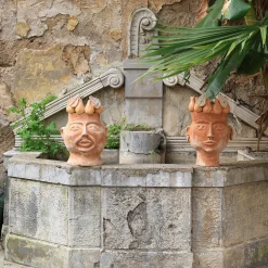 Il Re delle Pere Vaso Testa in Terracotta
